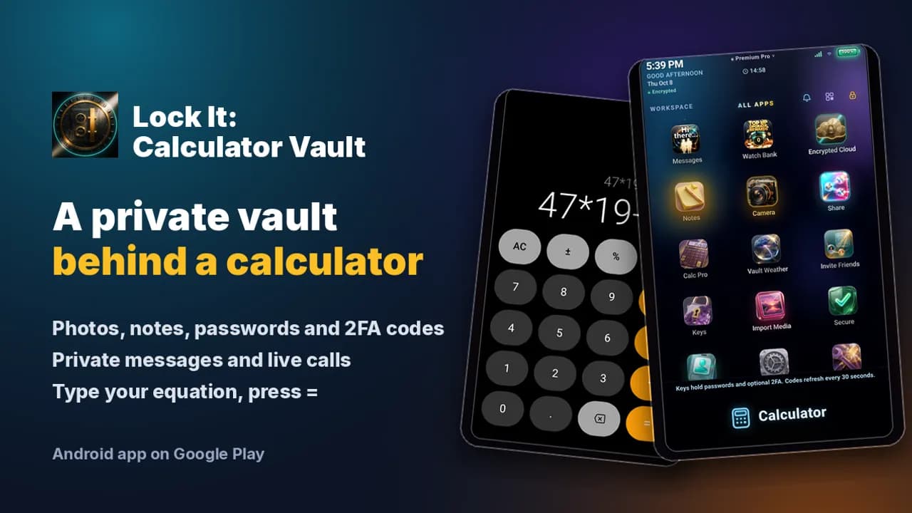 Lock It: Calculator Vault